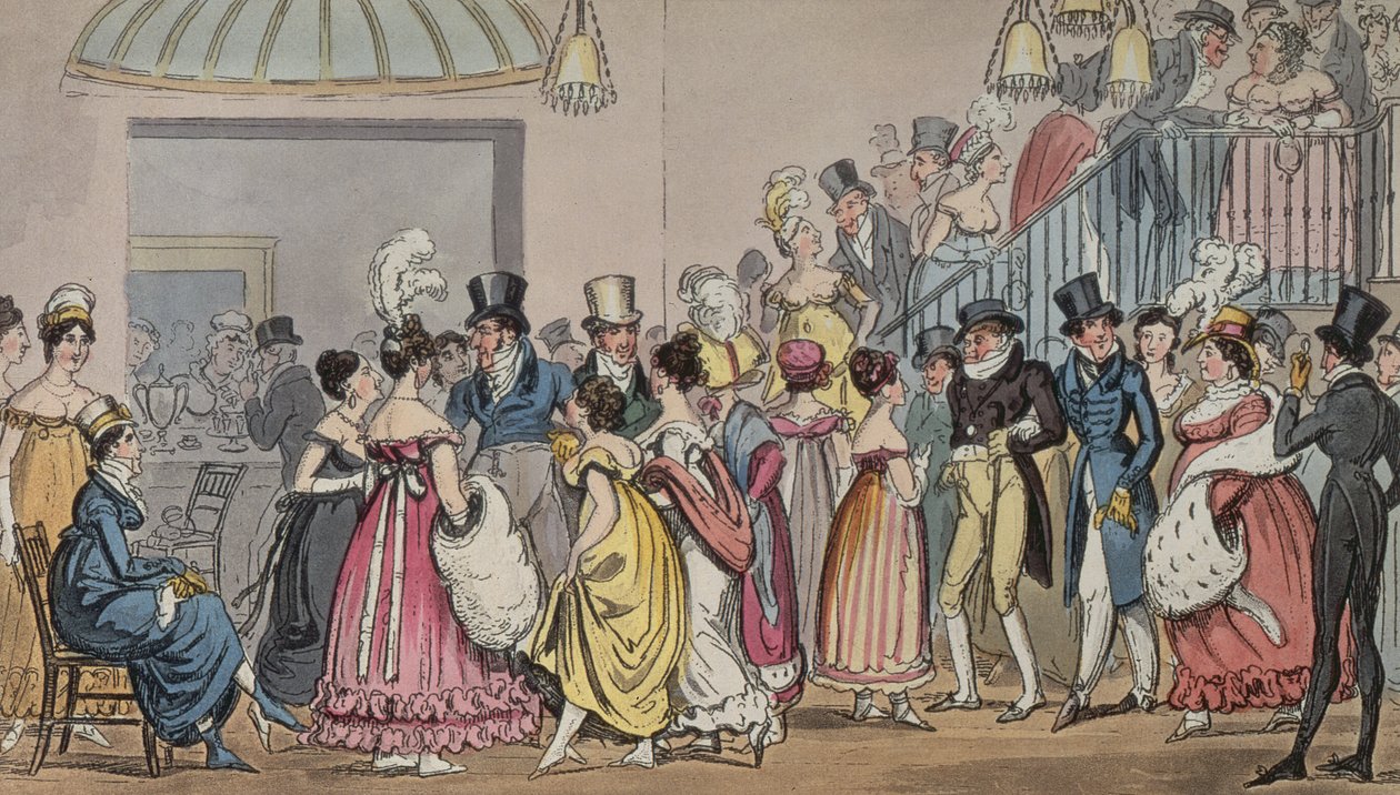 Tom and Jerry in the Saloon at Covent Garden, from Life in London by Pierce Egan, 1821 by George Cruikshank