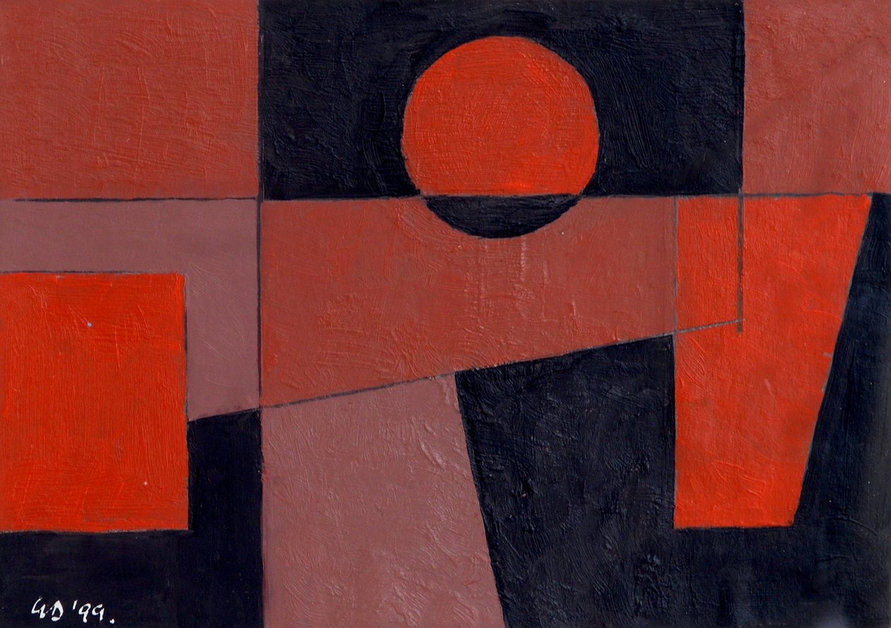 Related Reds with Black, 1999 by George Dannatt