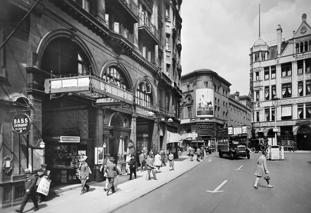 Piccadilly Circus Station, Haymarket entrance, Westminster, London by George Davison Reid