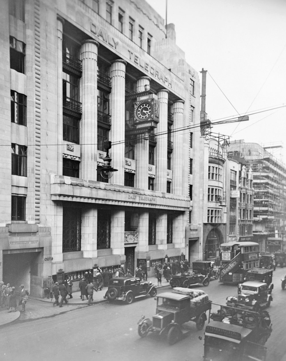 The Daily Telegraph Building, Fleet Street, City of Westminster, London, early 1930s by George Davison Reid