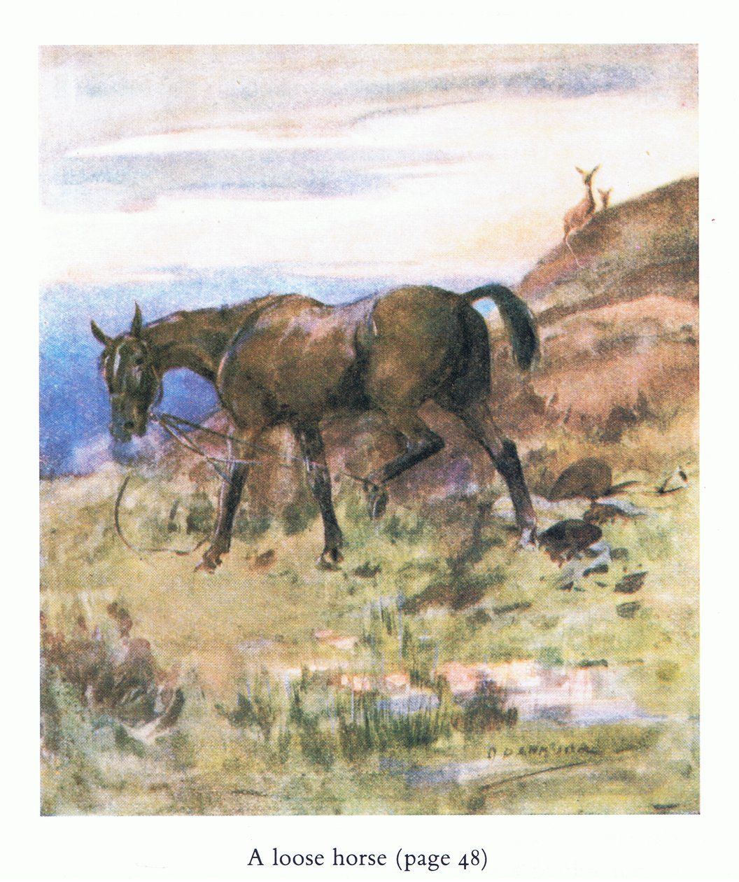 The loose horse by George Denholm Armour