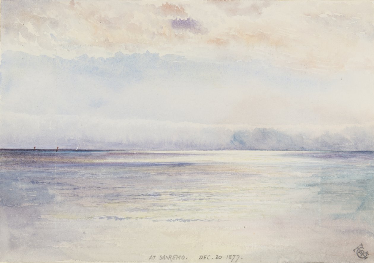 At San Remo, 30th December 1877 by George Douglas Tinling