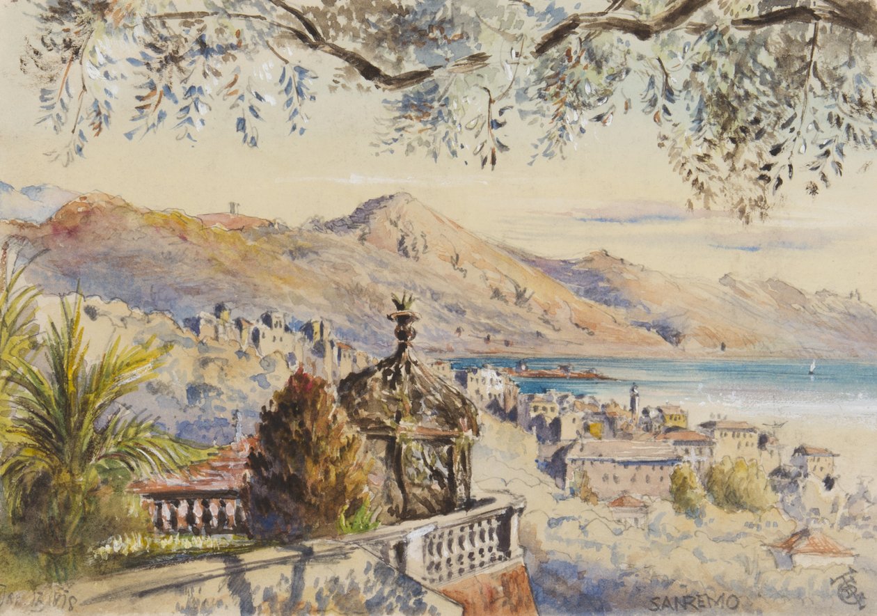 San Remo, 12th January 1878 by George Douglas Tinling