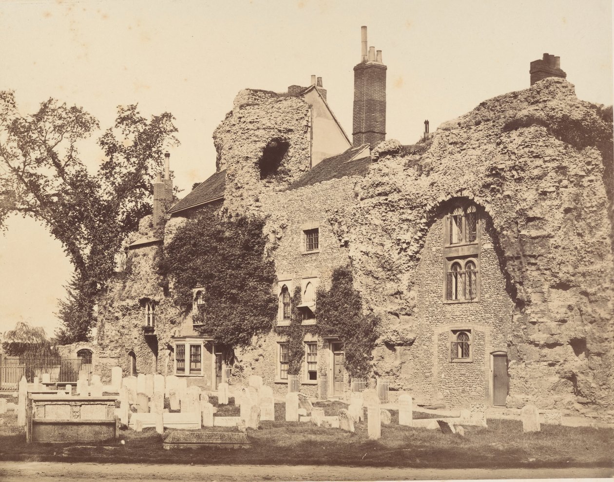 Remains of the Abbey Church, Bury St. Edmunds by George Downes
