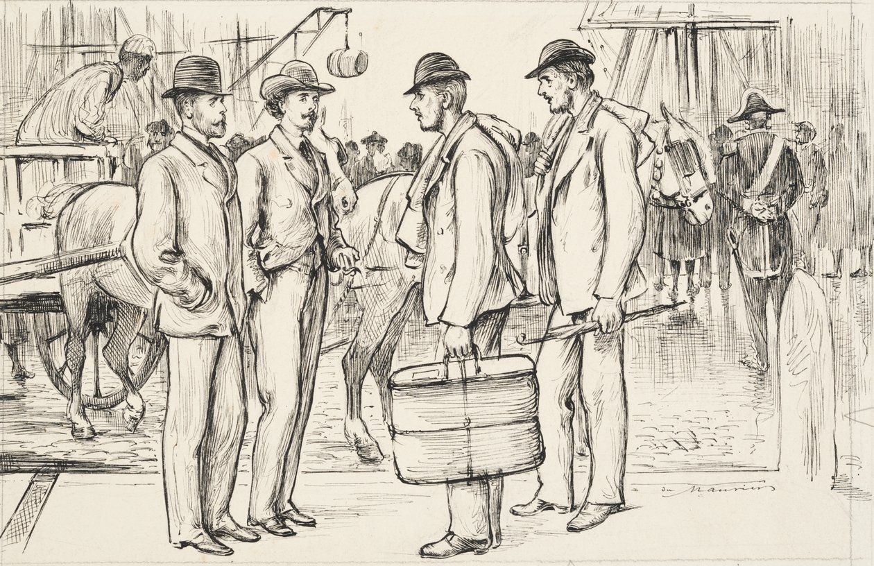 Meeting at a Port by George du Maurier