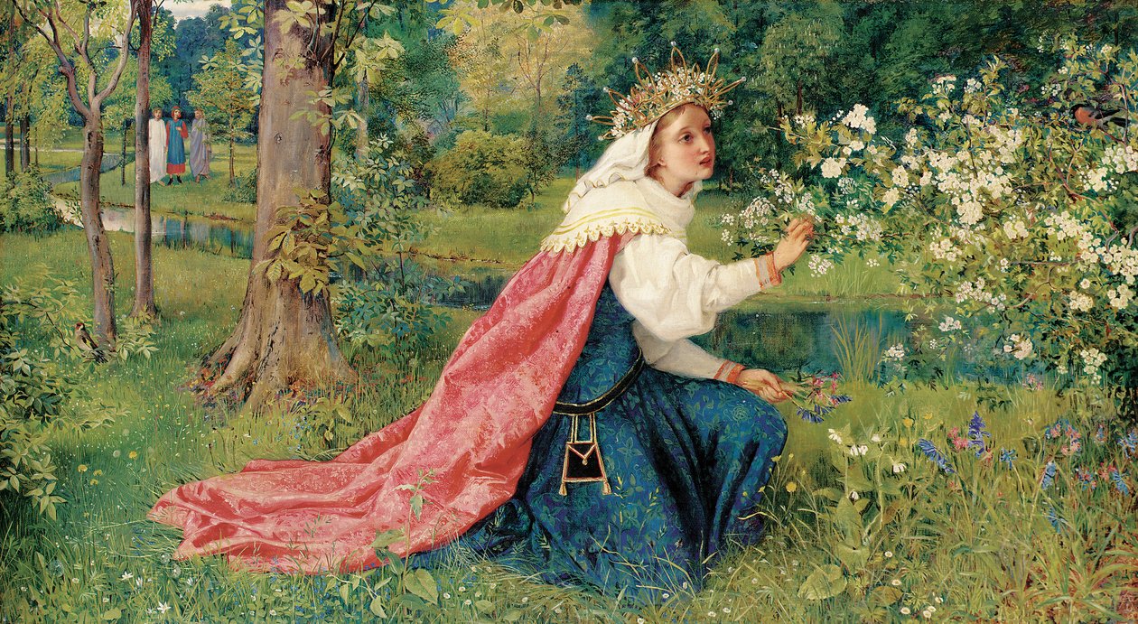 Matilda - Dante, Purgatorio, Canto 28 by George Dunlop Leslie