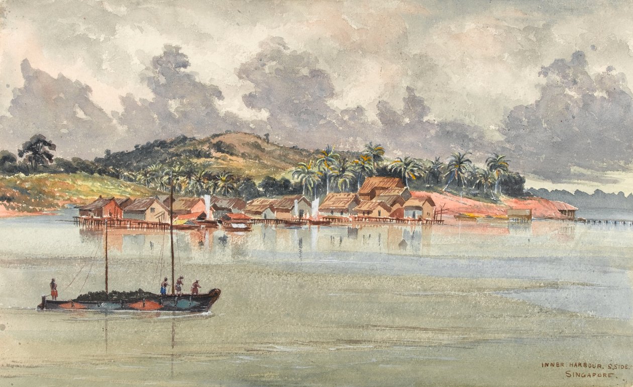 Inner Harbour, S Side, Singapore by George E.L.S. Sanford