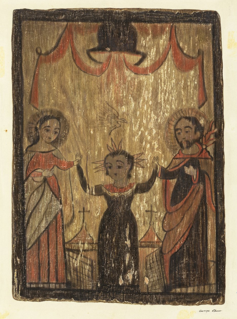 Retablo - The Holy Family by George E. Rhone