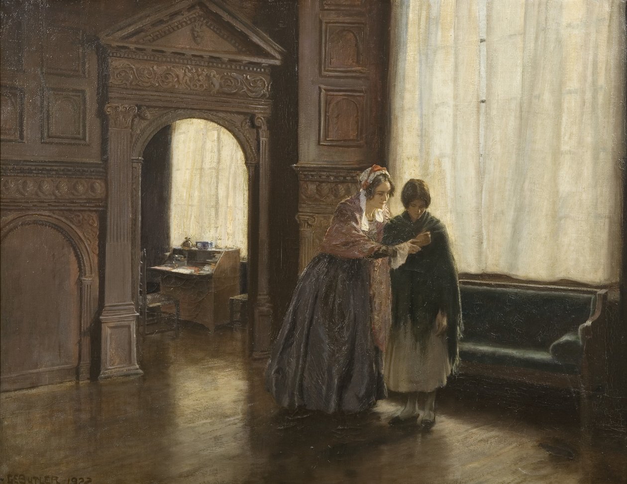 Mrs Mary Carpenter and her First Reformatory Girl, Annie Woolham, at Red Lodge, October 10th by George Edmund Butler