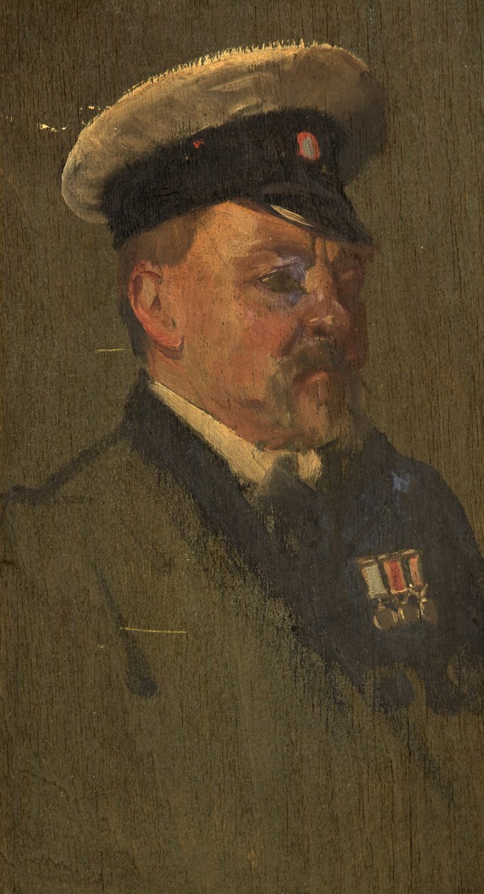 Portrait of H. Long, R.N., c. 1920 by George Edmund Butler