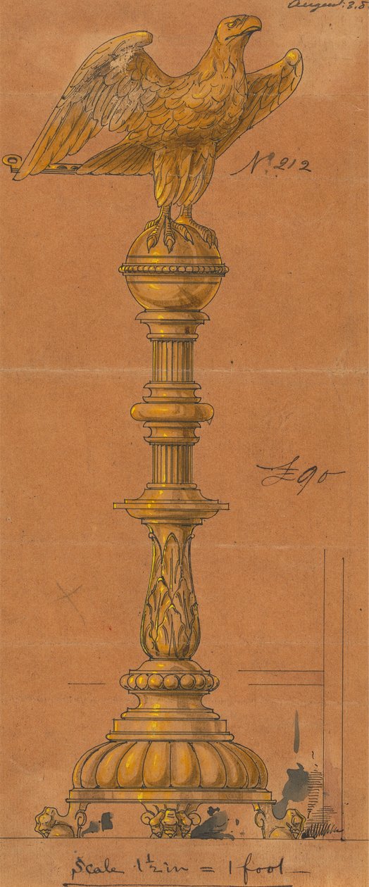 Designs executed for Jones and Willis, metal and wood-workers and church furniture manufacturers of Birmingham and London by George Edmund Street