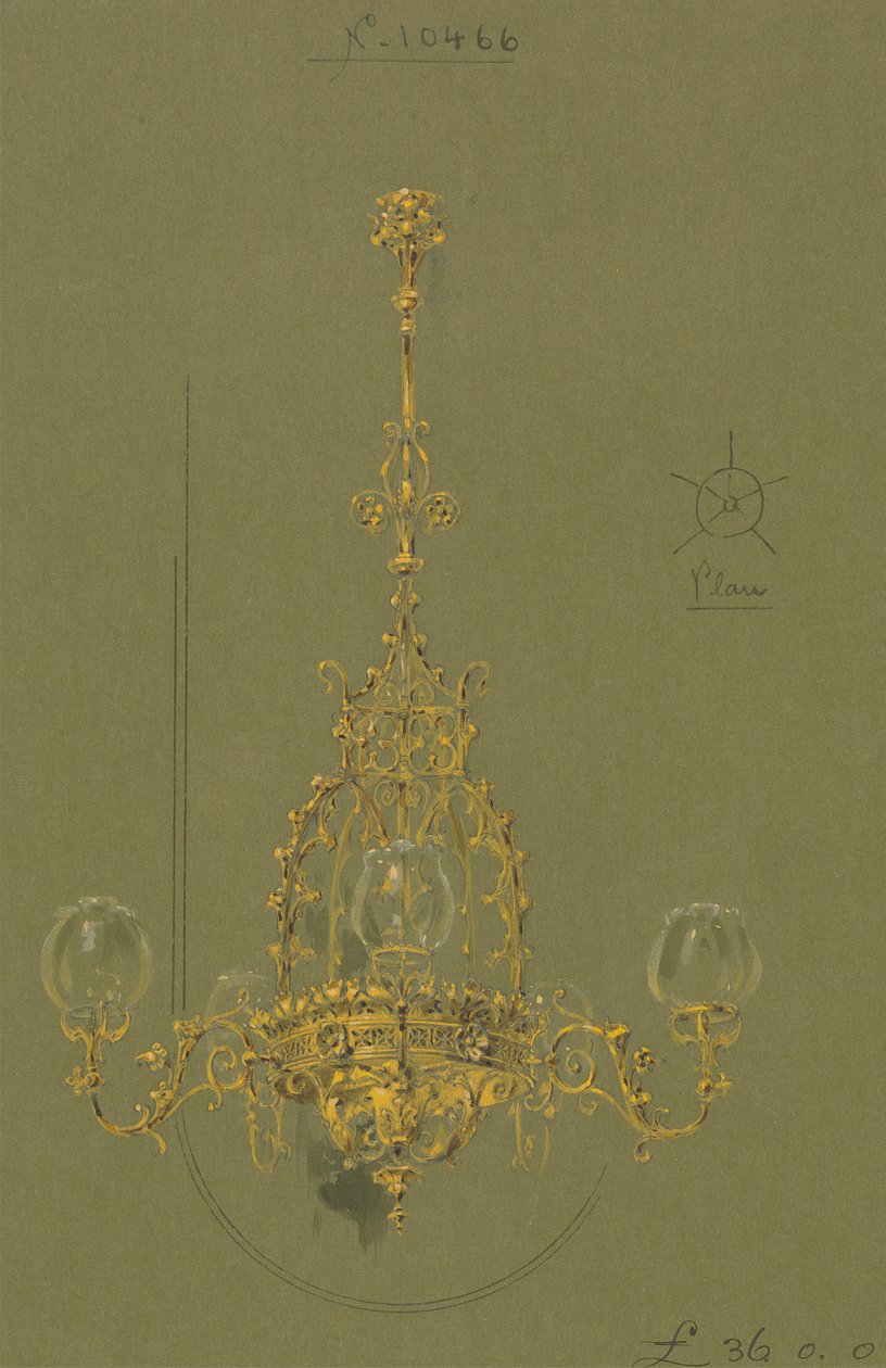 Designs executed for Jones and Willis, metal and wood-workers and church furniture manufacturers of Birmingham and London by George Edmund Street
