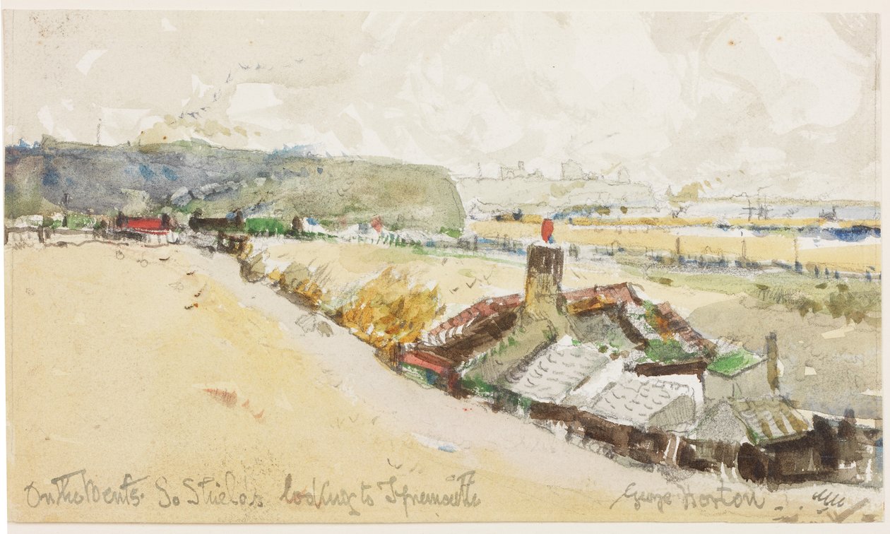 On the Bents, South Shields, Looking to Tynemouth by George Edward Horton