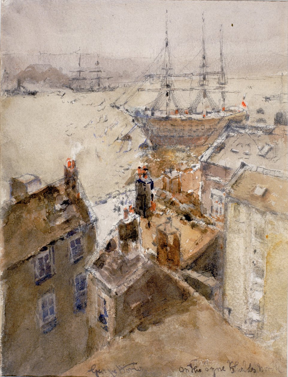 On the Tyne, North Shields by George Edward Horton