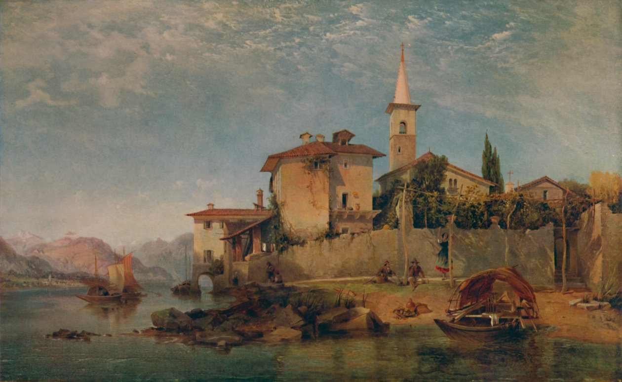 Italian Lake Scene, 1853, 1935 by George Edwards Hering