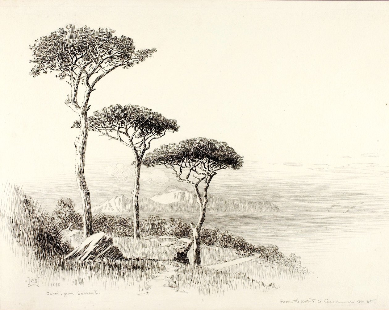 Capri from Sorrento by George Elbert Burr