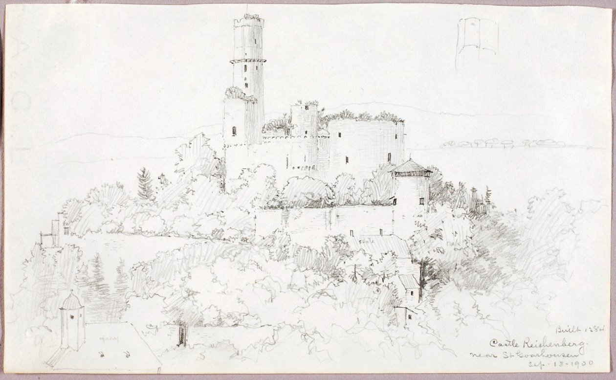 Castle Reichenberg, near St. Goarshausen by George Elbert Burr