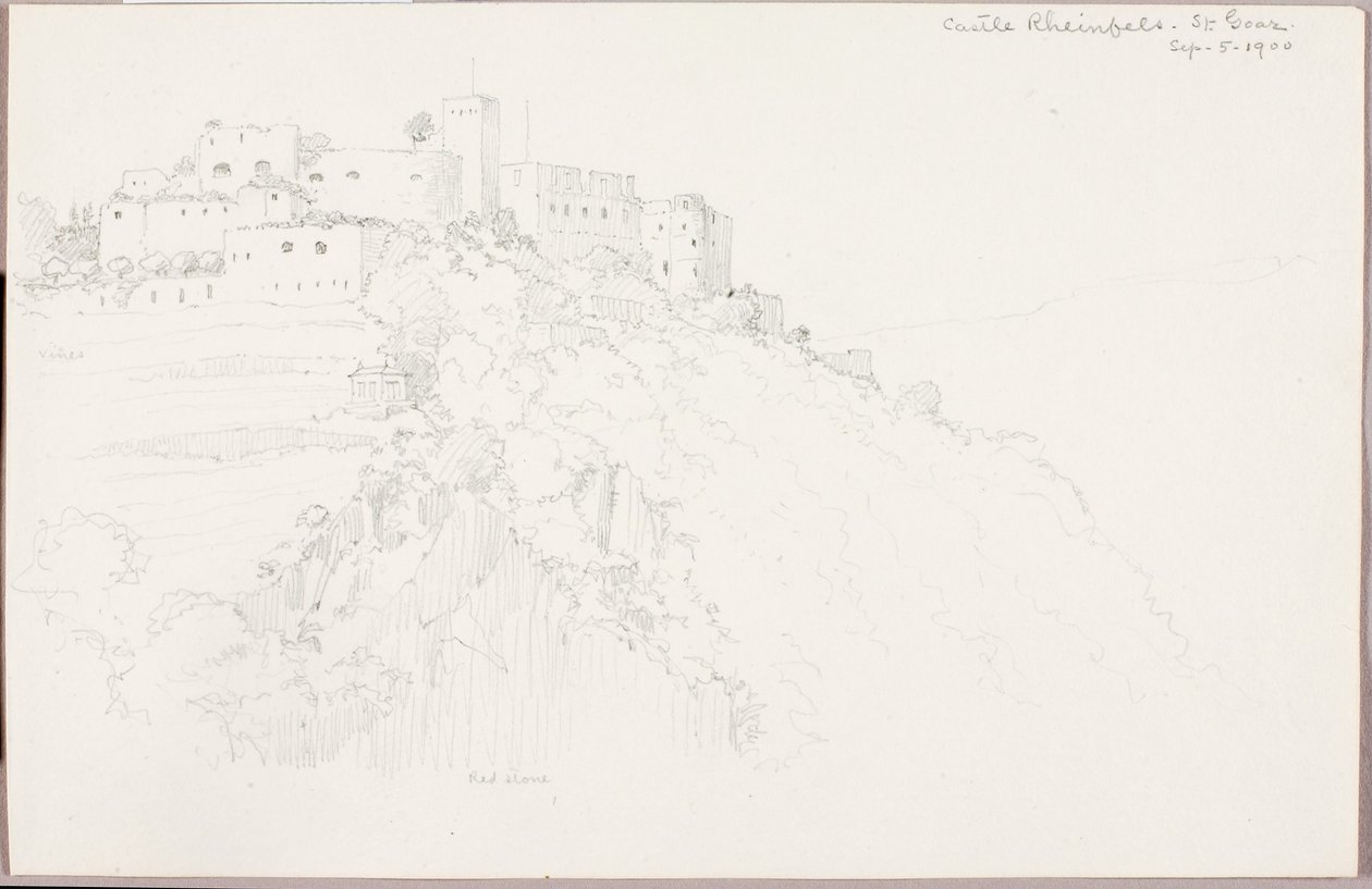 Castle Rheinfels, St. Goar by George Elbert Burr