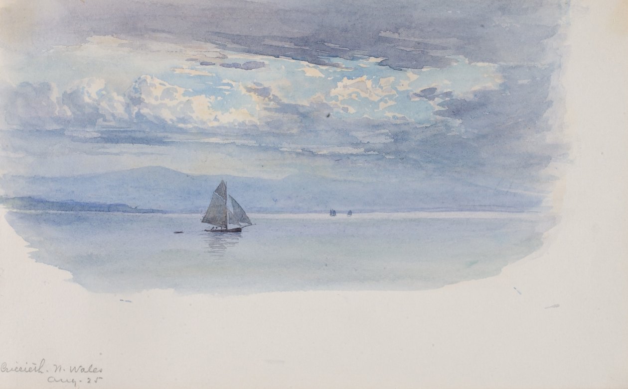 Criccieth, North Wales by George Elbert Burr: Fine art print
