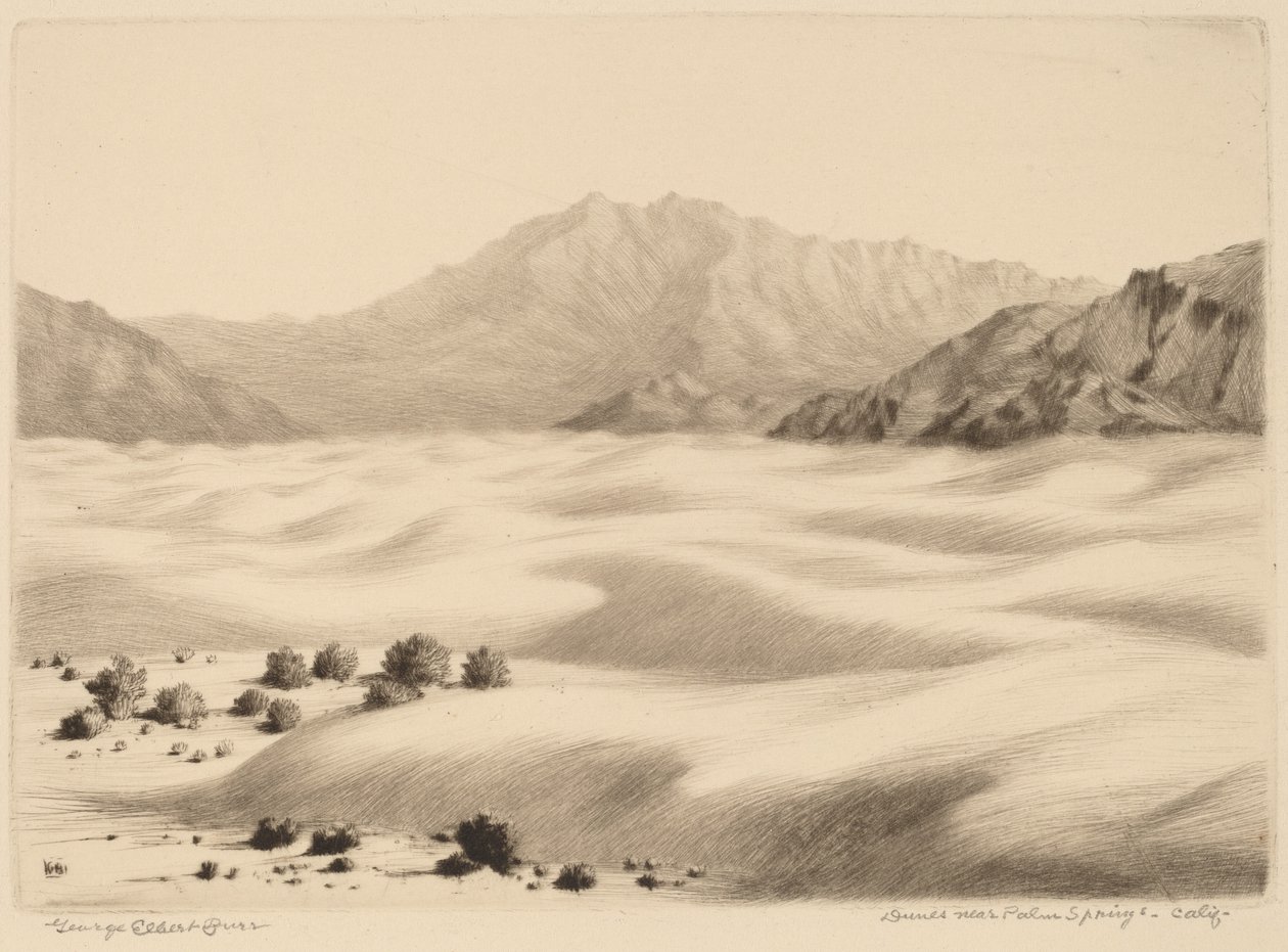 Dunes near Palm Springs, California (no.2) by George Elbert Burr