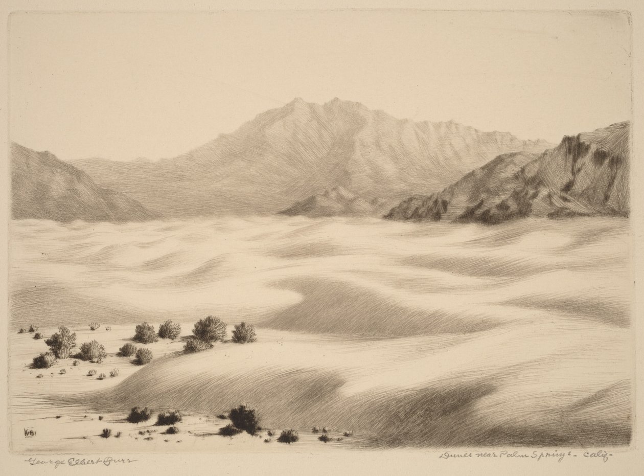 Dunes near Palm Springs, California (No.2) by George Elbert Burr
