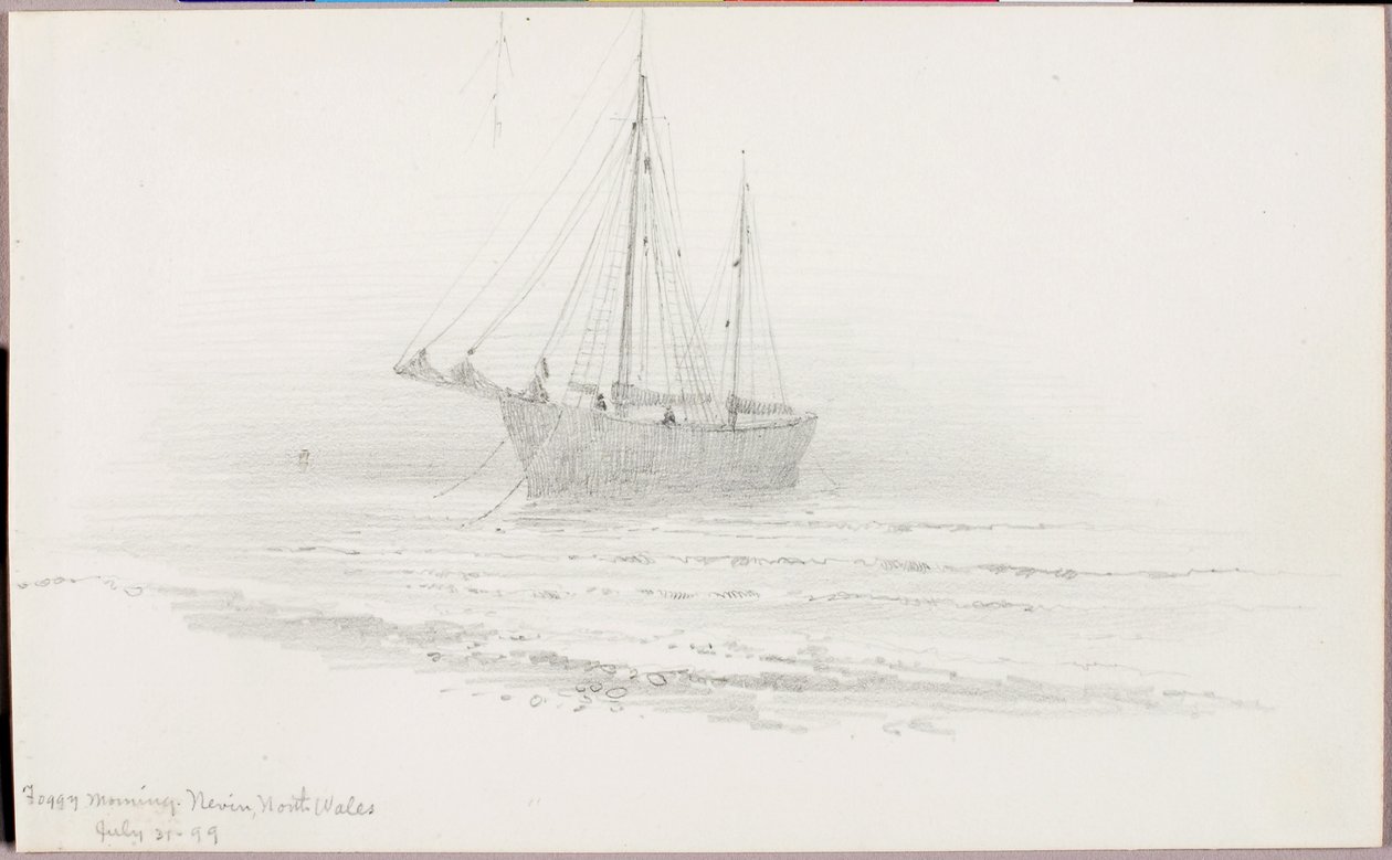Foggy Morning, Nevin, North Wales by George Elbert Burr
