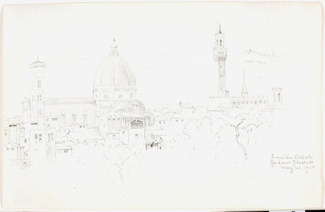 From the Boboli Gardens, Florence by George Elbert Burr