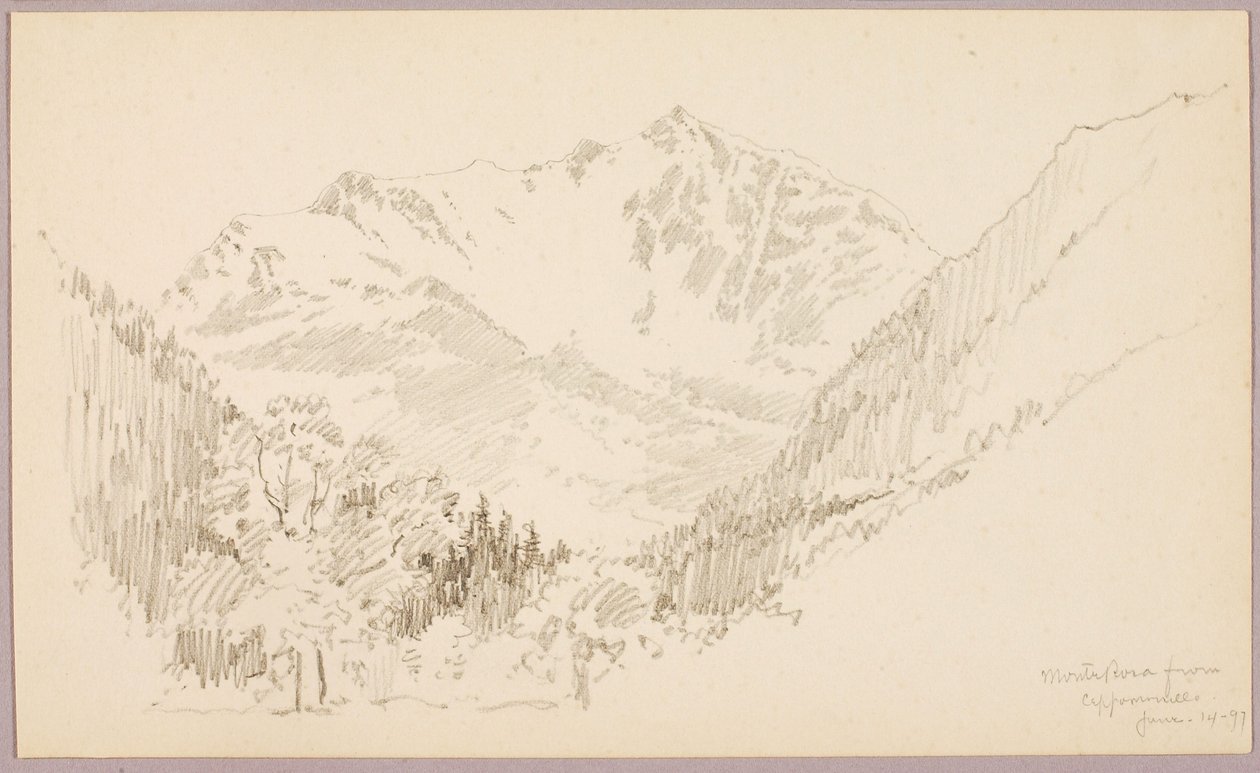 Monte Rosa from Ceppomorelli by George Elbert Burr