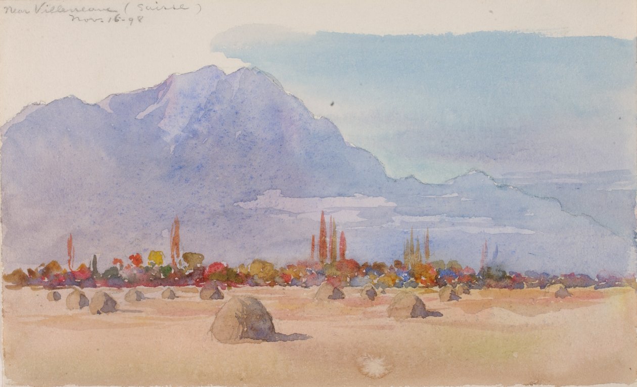 Near Villeneuve, Suisse by George Elbert Burr