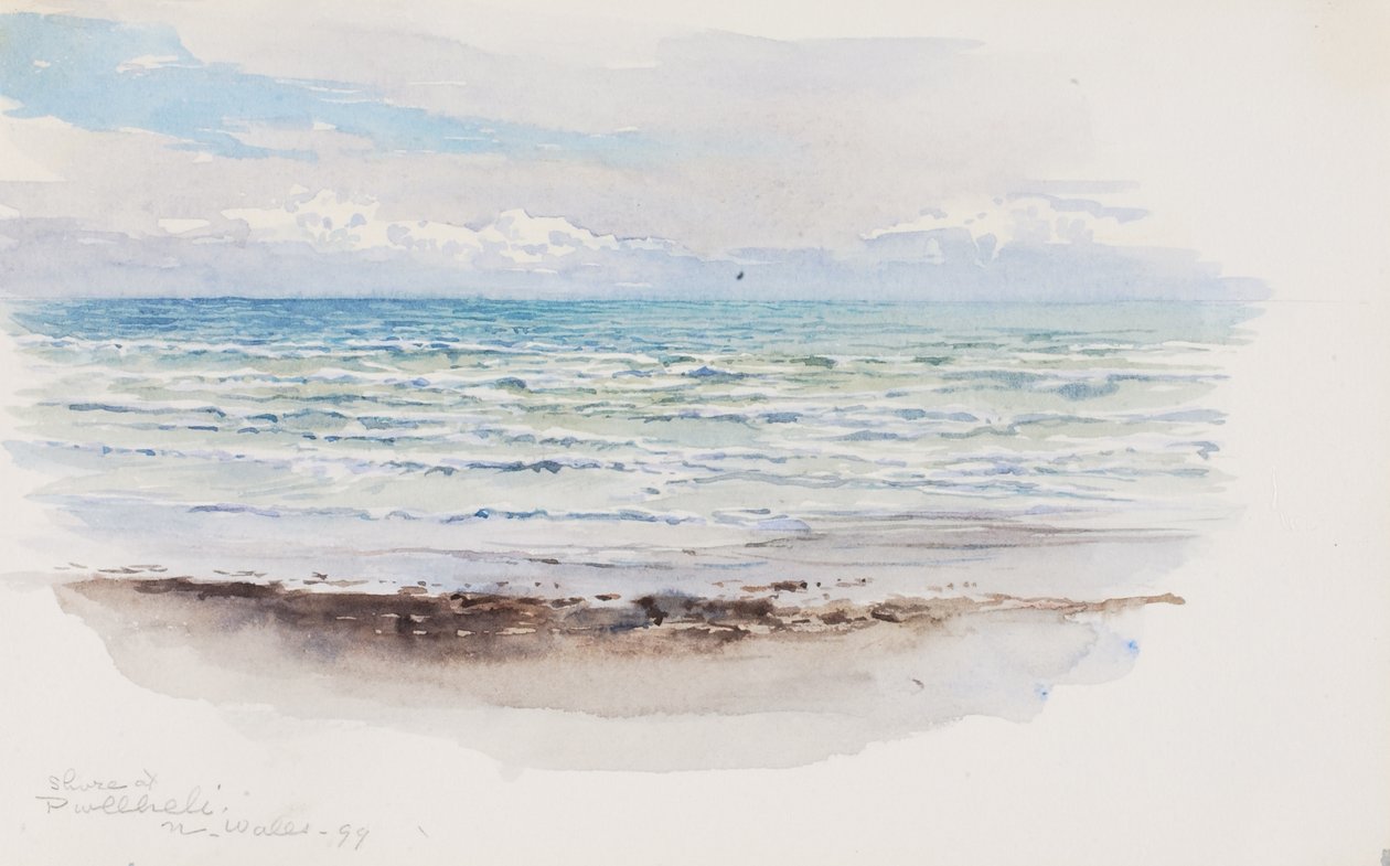 Shore at Pwllheli, North Wales by George Elbert Burr