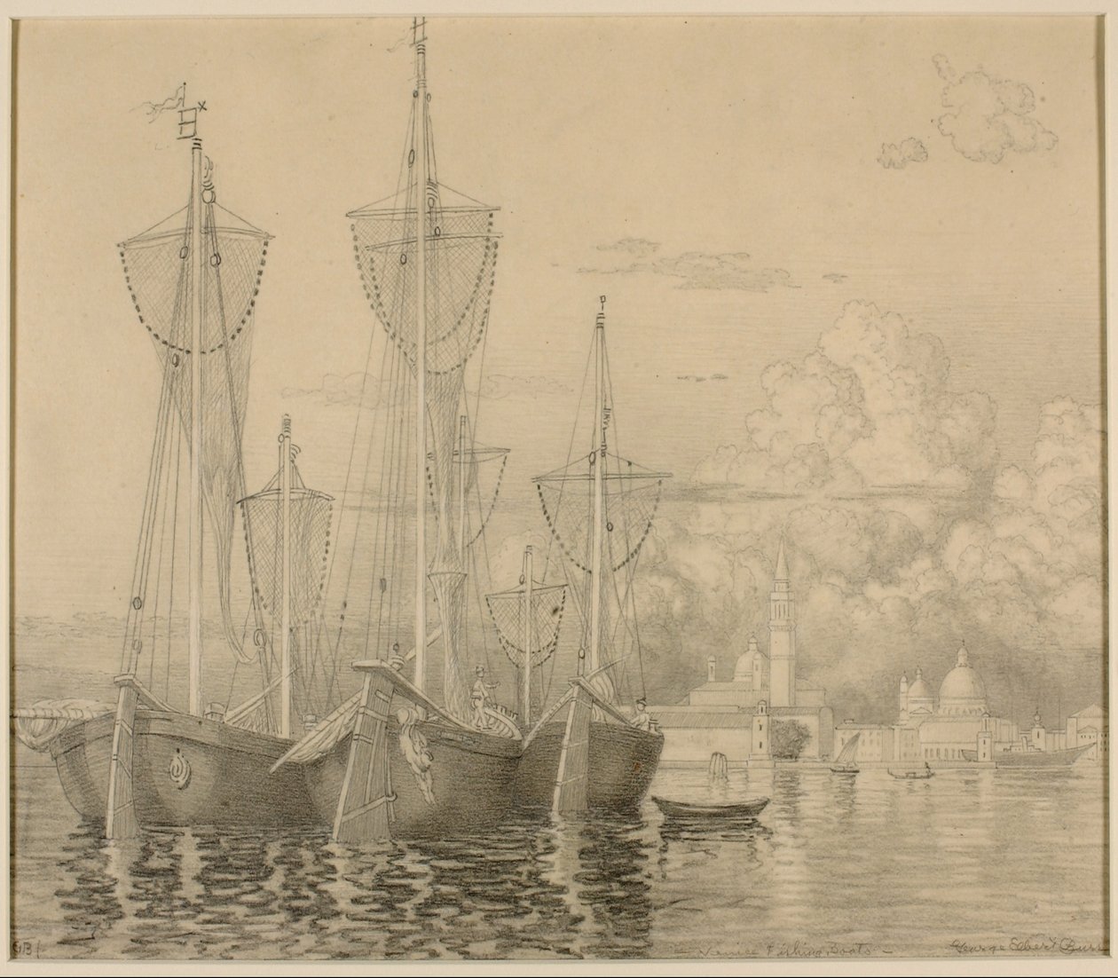 Venice Fishing Boats by George Elbert Burr