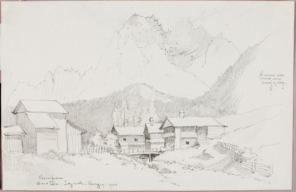 View from Sextan, Tyrol by George Elbert Burr