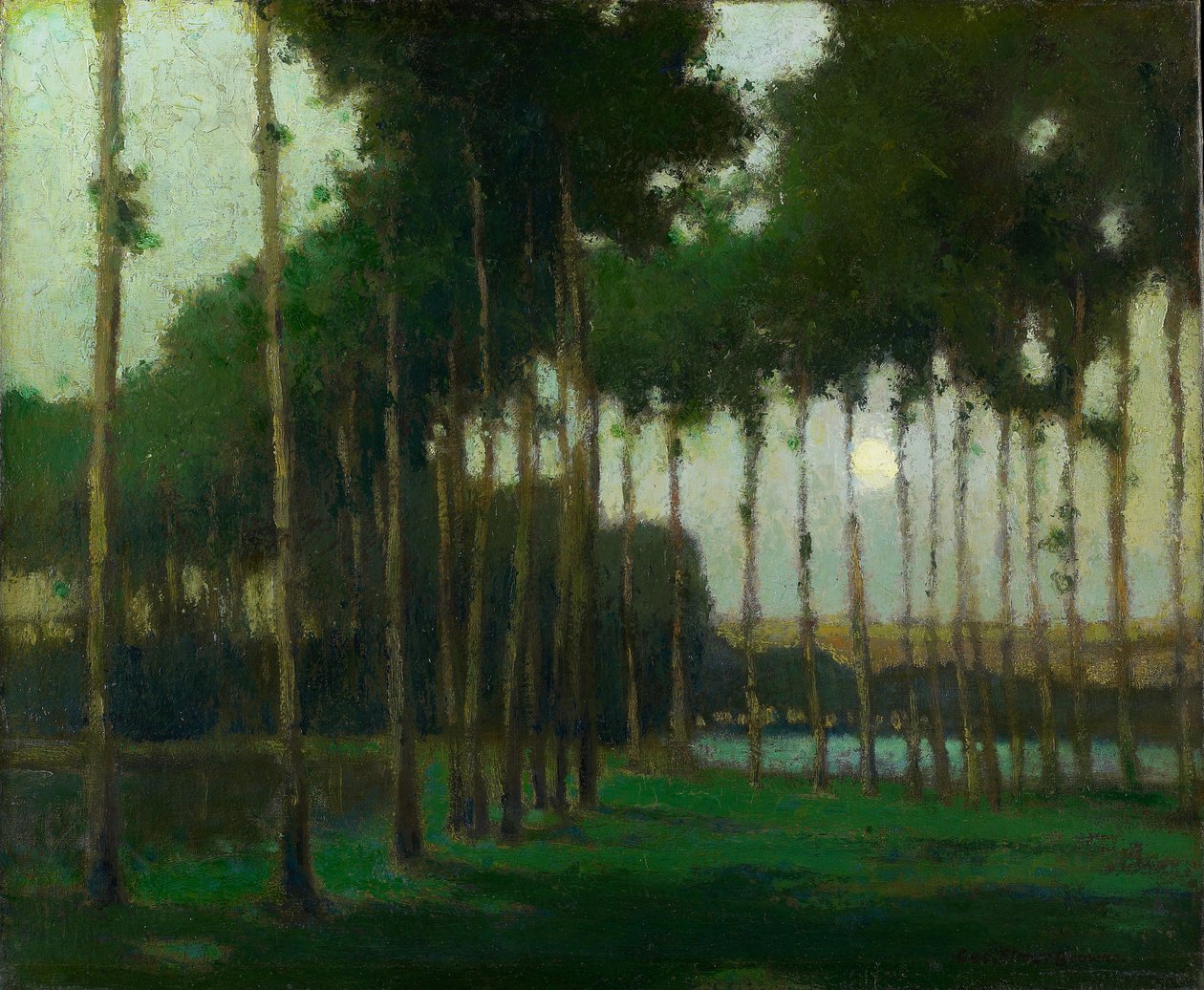 Moonlight Landscape by George Elmer Browne