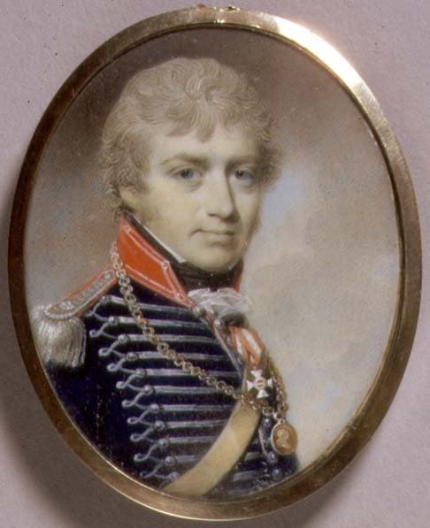 Portrait Miniature of Sir Charles Burrell Blunt, 1798 by George Engleheart