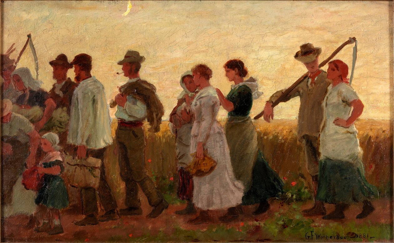 The Harvest Moon, 1881 by George Faulkner Wetherbee