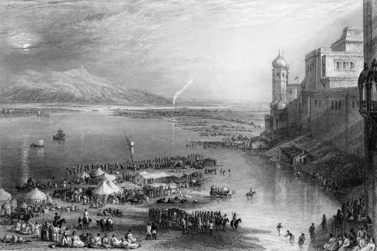 Part of the Chaut, at Hurdwar by George Francis White