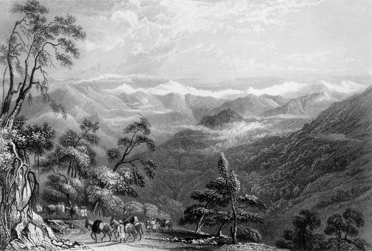 Snowy Range, from Landour by George Francis White