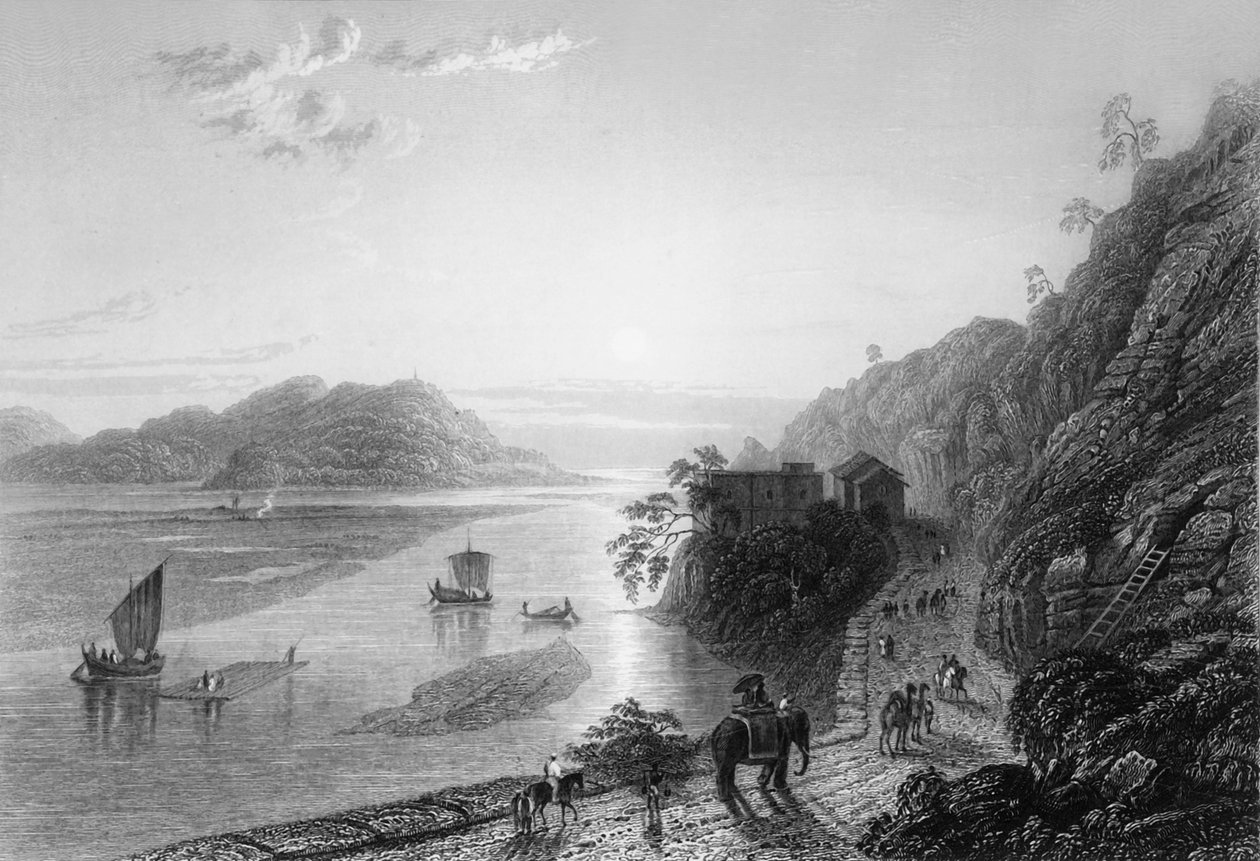 The Ganges Entering the Plains near Hurdwar, 1838 by George Francis White