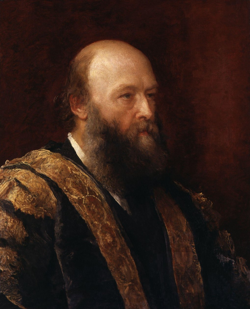 Portrait of Robert Gascoyne-Cecil, 3rd Marquess of Salisbury (1830-1903) by George Frederic Watts