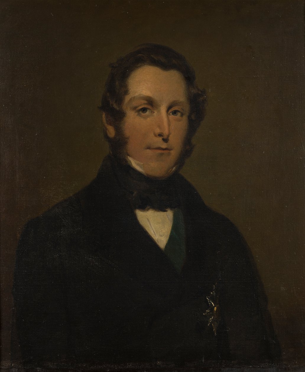 Portrait of James Andrew Broun Ramsay, 1st Marquess of Dalhousie by George Frederick Clarke