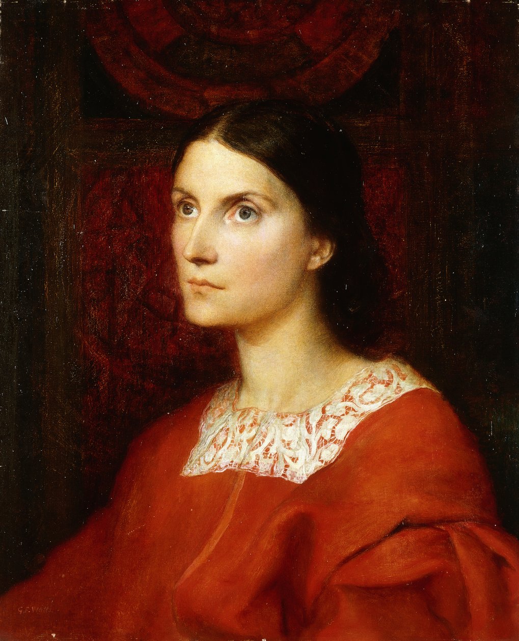 Portrait of Lady Wolverton, nee Georgina Tufnell by George Frederick Watts