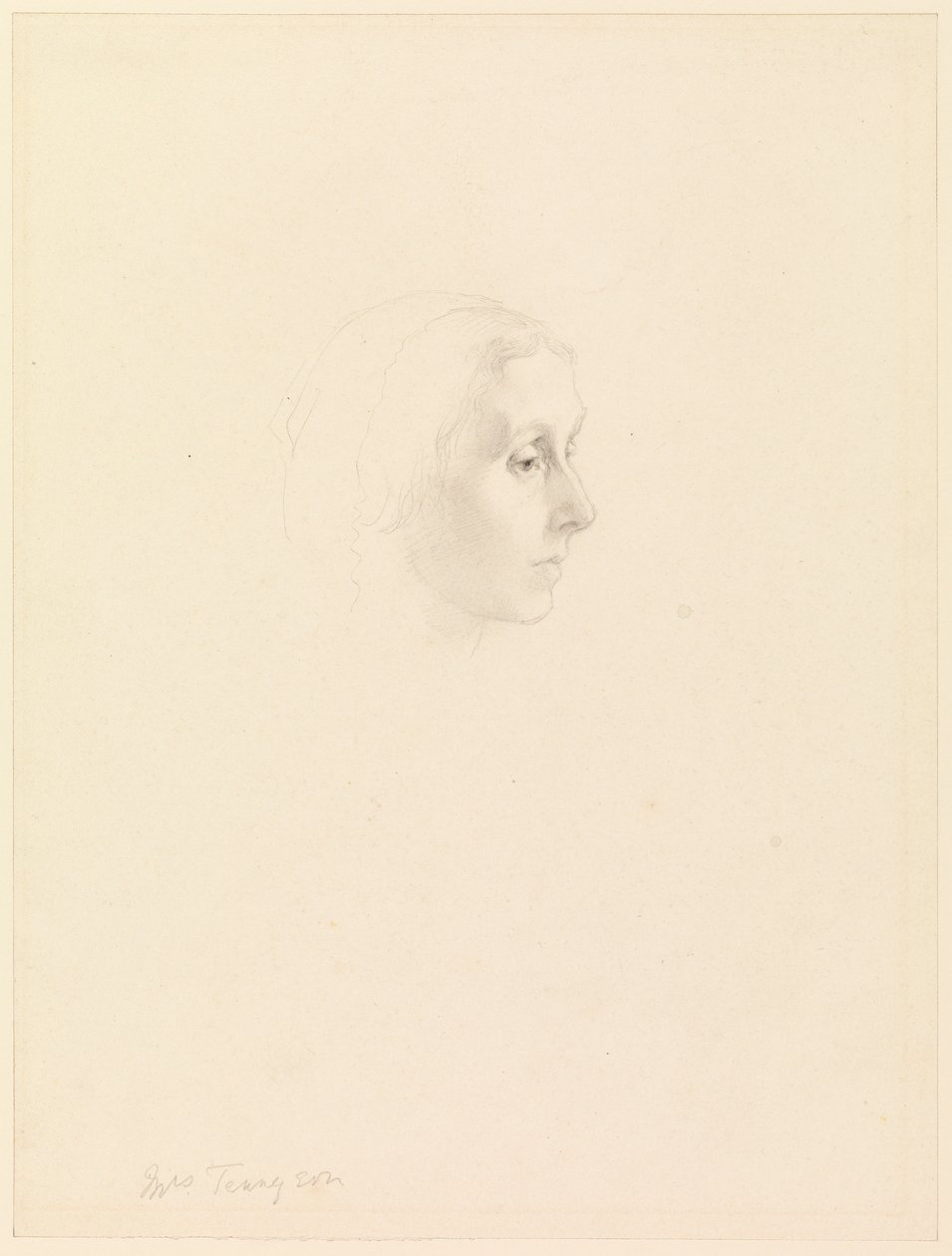Study for Portrait of Emily Tennyson, 1862 by George Frederick Watts