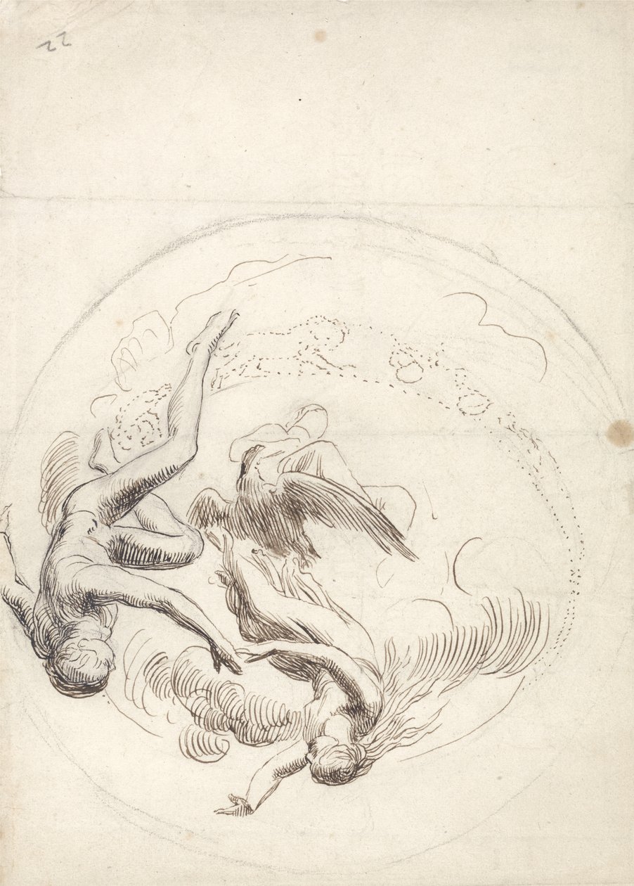 Study for a Circular Ceiling Decoration by George Frederick Watts