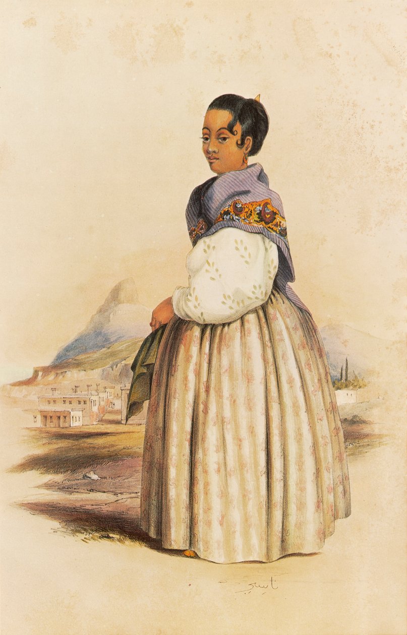 Nazea, wife of Karel, a respected Malay priest in Cape Town by George French Angas