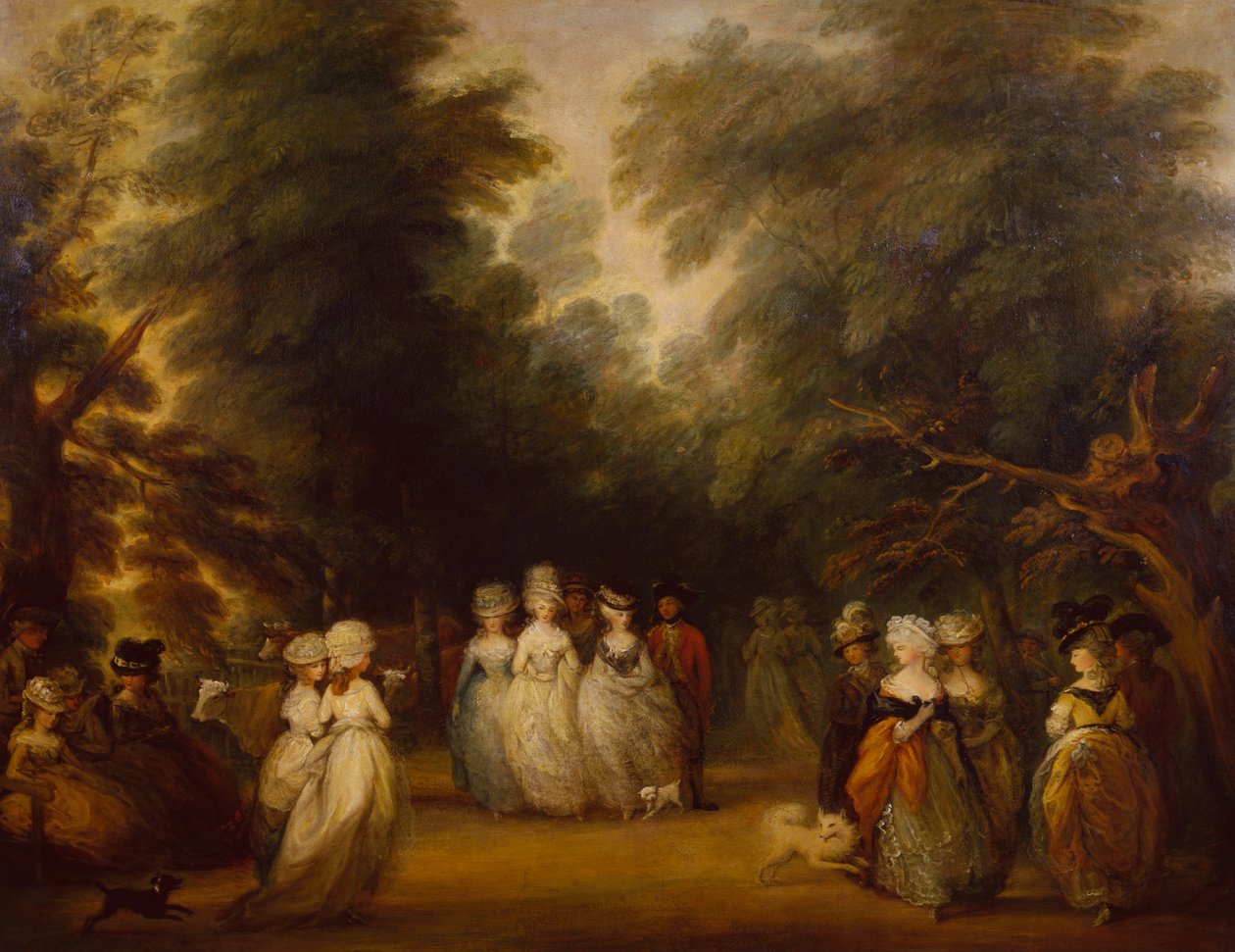 Ladies Promenading on the Mall, St. James Park by George Frost