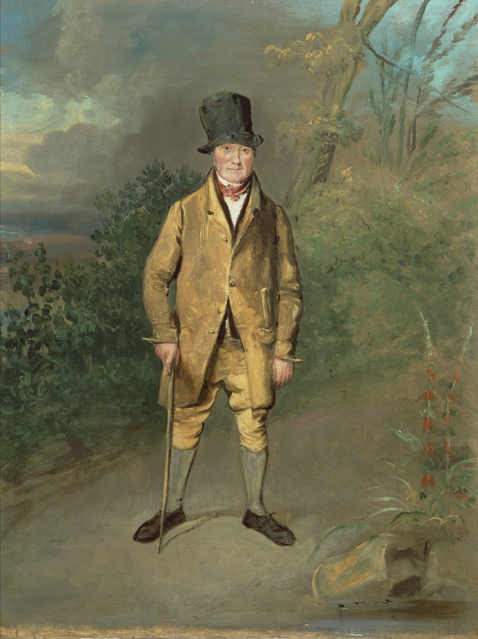 Portrait of a Gardener from Bramham Park, Yorkshire, c.1822 by George Garrard