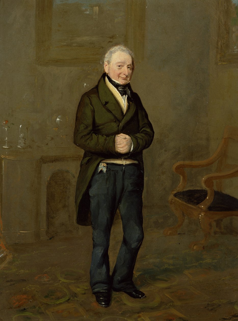 Portrait of a Household Steward of Bramham Park, Yorkshire, identified as John Pollock (1769-1837), c.1822 by George Garrard