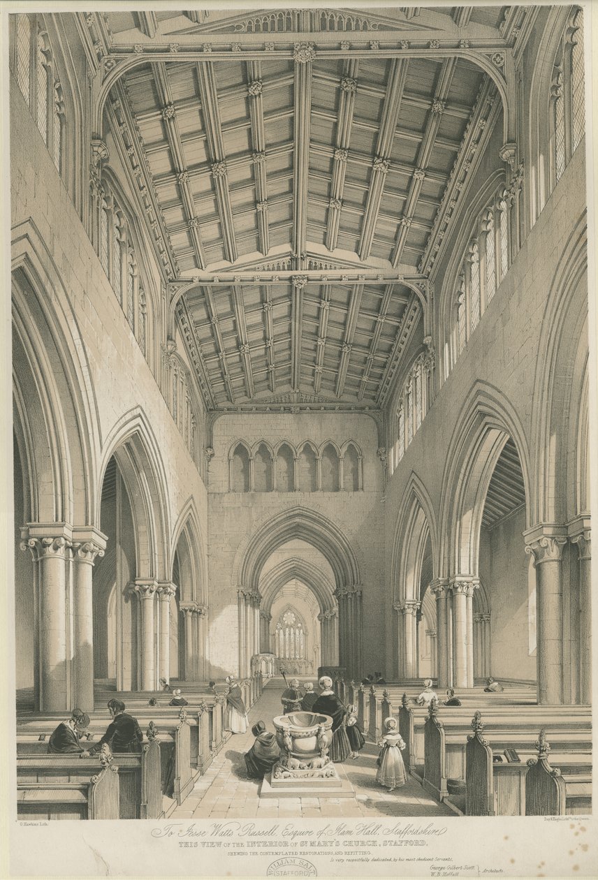 Stafford - Interior of St. Mary