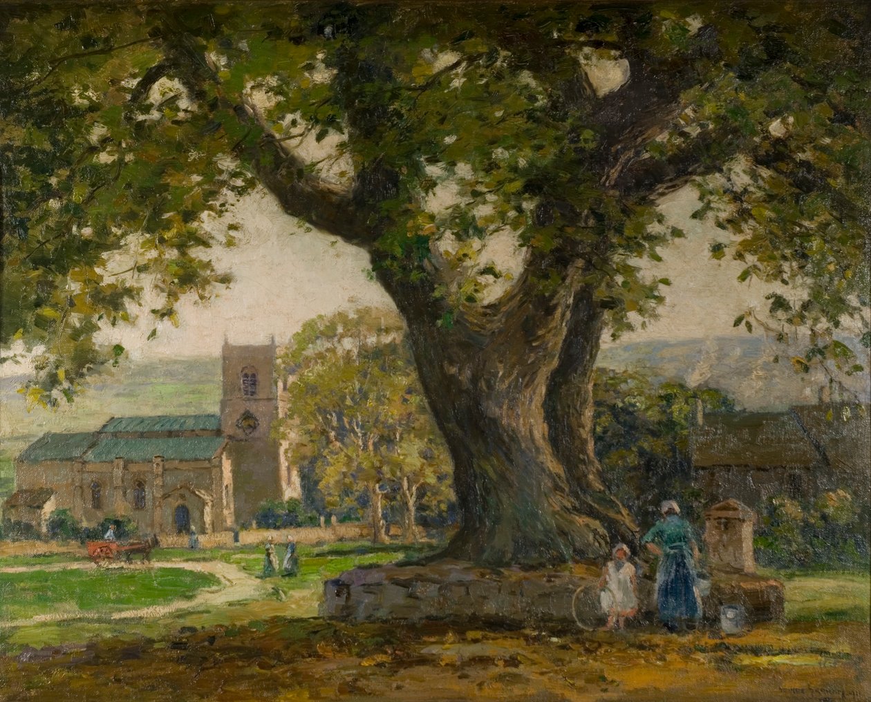 Wensley Village, Yorkshire by George Graham