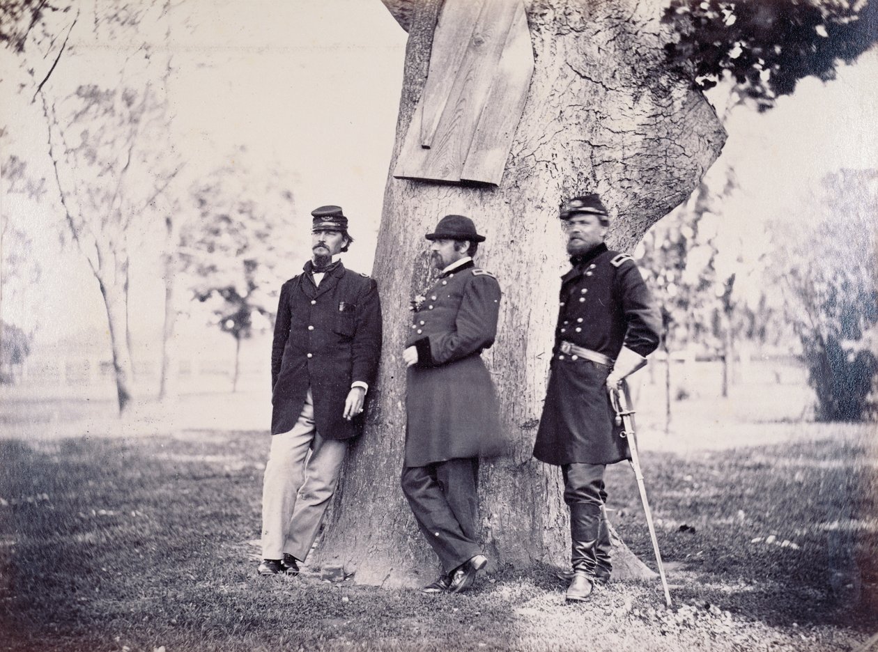 Generals Hancock, Smith and Newton, 1862 by George H. Houghton